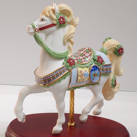 Lenox Christmas Carousel Horse  [ 2014 ] Height: 8 3/4 in - Picture 1 of 10